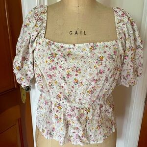 Wild Fable Peplum Top in Size 1x